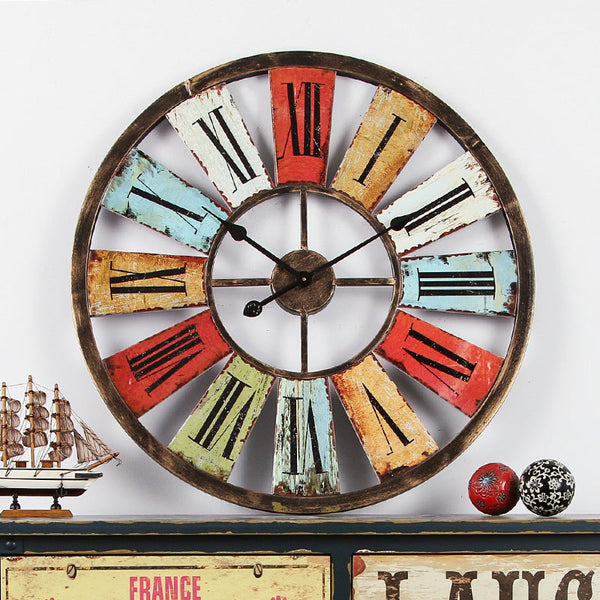 Grande horloge murale chiffre romain