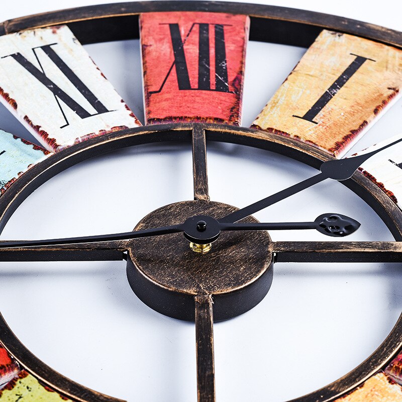 Grande horloge murale chiffre romain