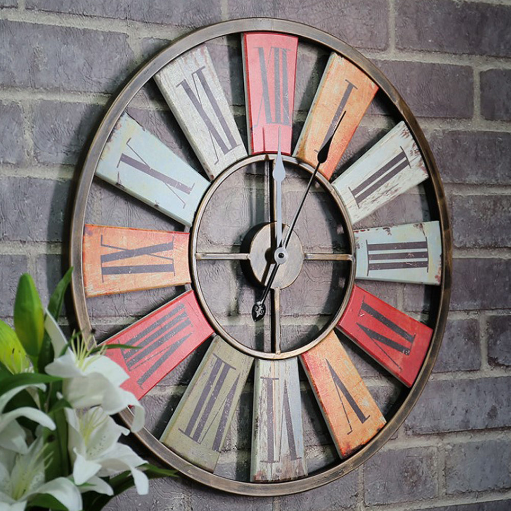 Grande horloge murale chiffre romain