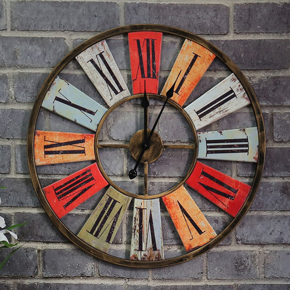 Grande horloge murale chiffre romain