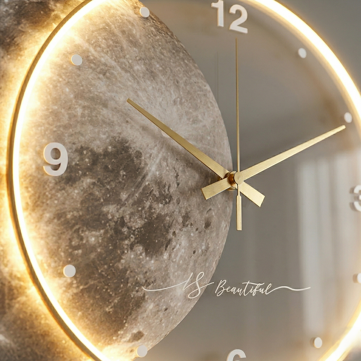 Grande horloge murale moderne terre