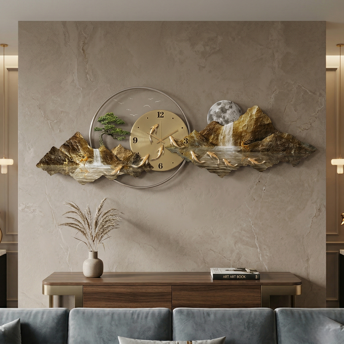 Grande horloge murale originale