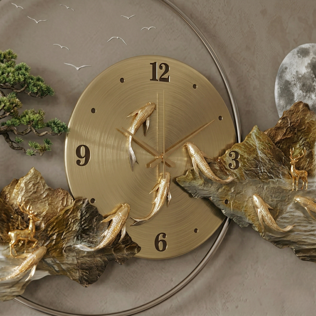 Grande horloge murale originale