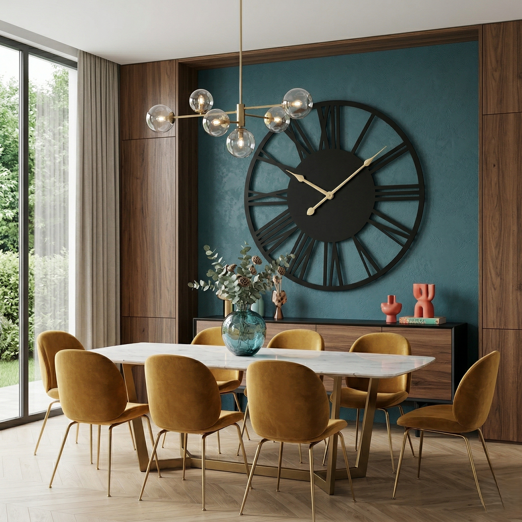 Grande horloge murale vintage
