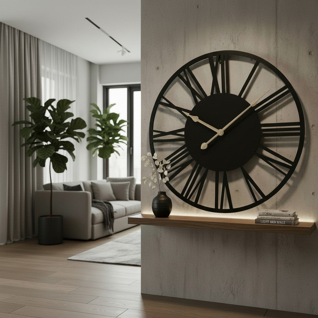 Grande horloge murale vintage
