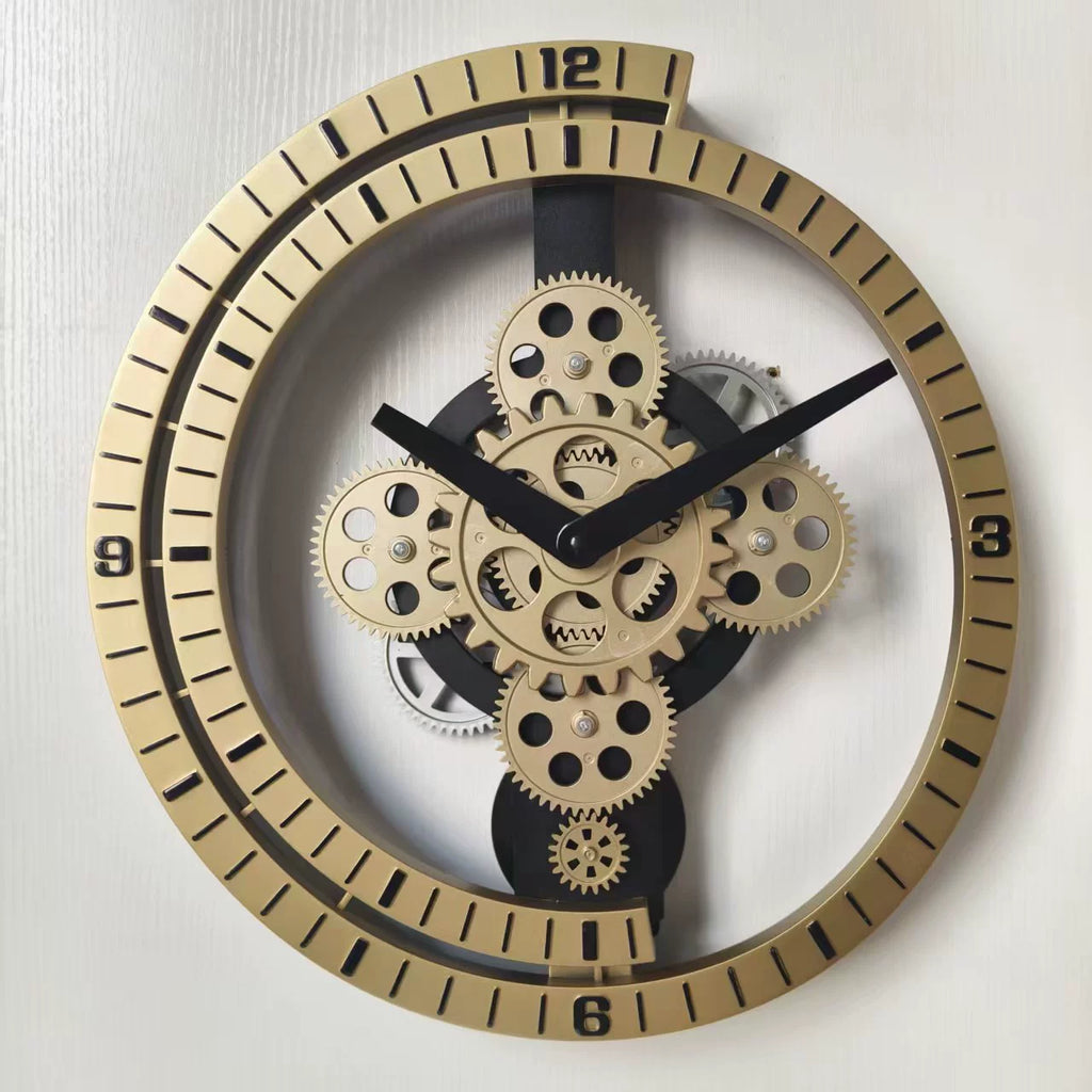Grande horloge murale steampunk