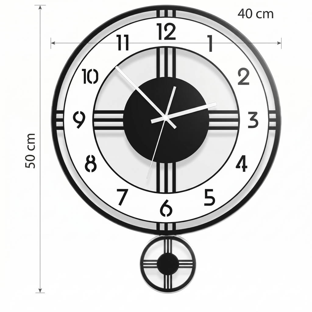 Grande horloge avec balancier