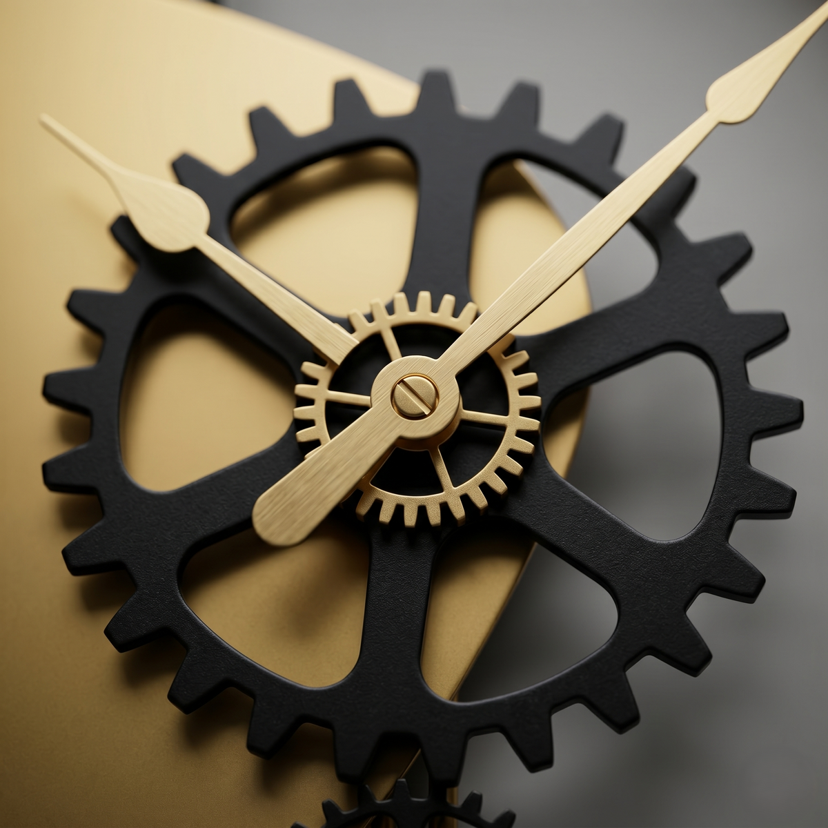 Grande horloge avec engrenage