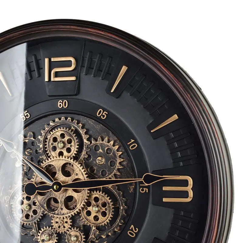 Grande horloge avec mecanisme apparent