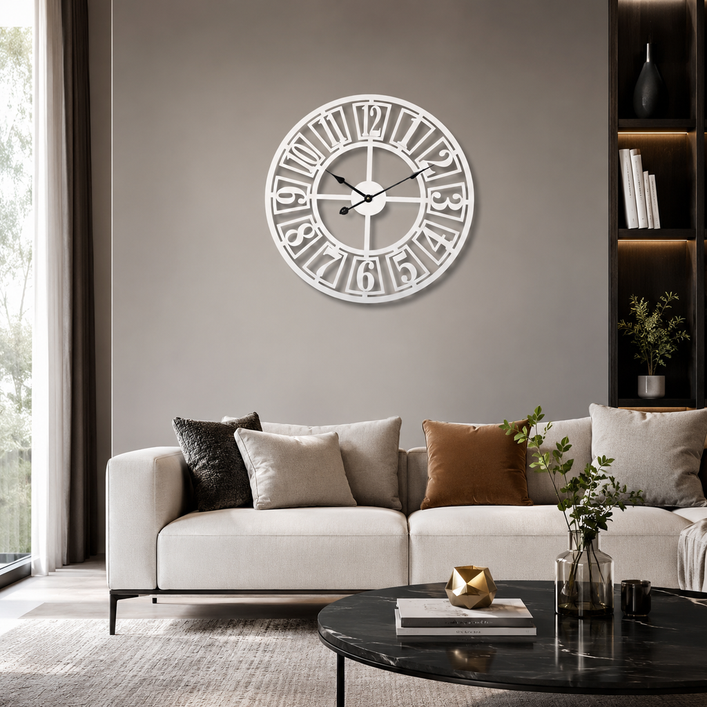 Grande horloge blanche