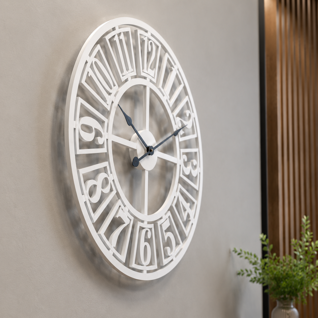 Grande horloge blanche