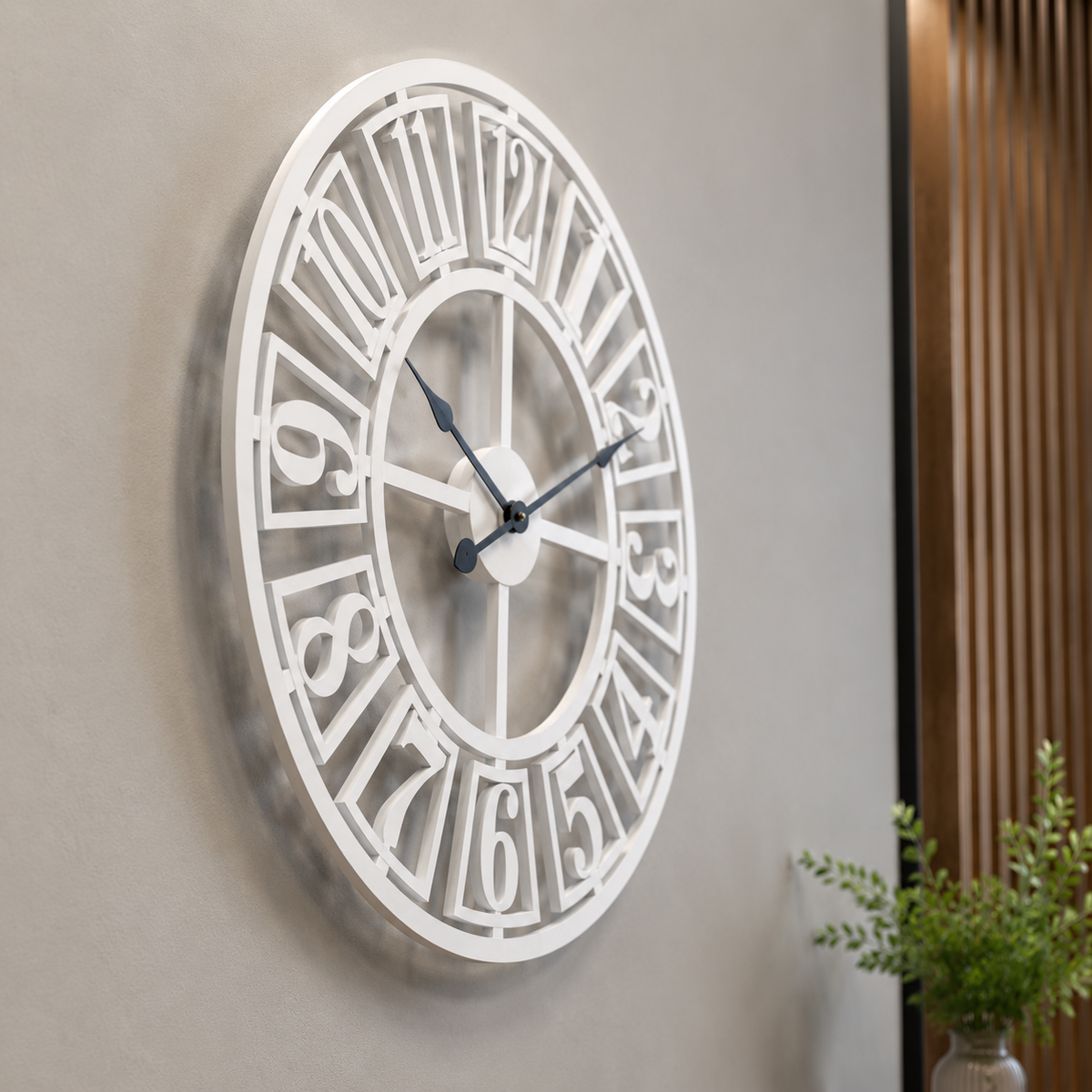 Grande horloge blanche