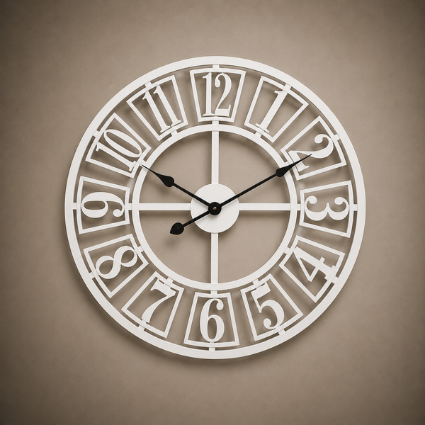 Grande horloge blanche