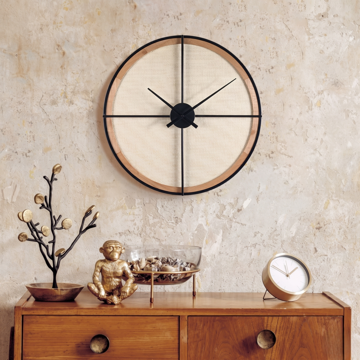 Grande horloge bois