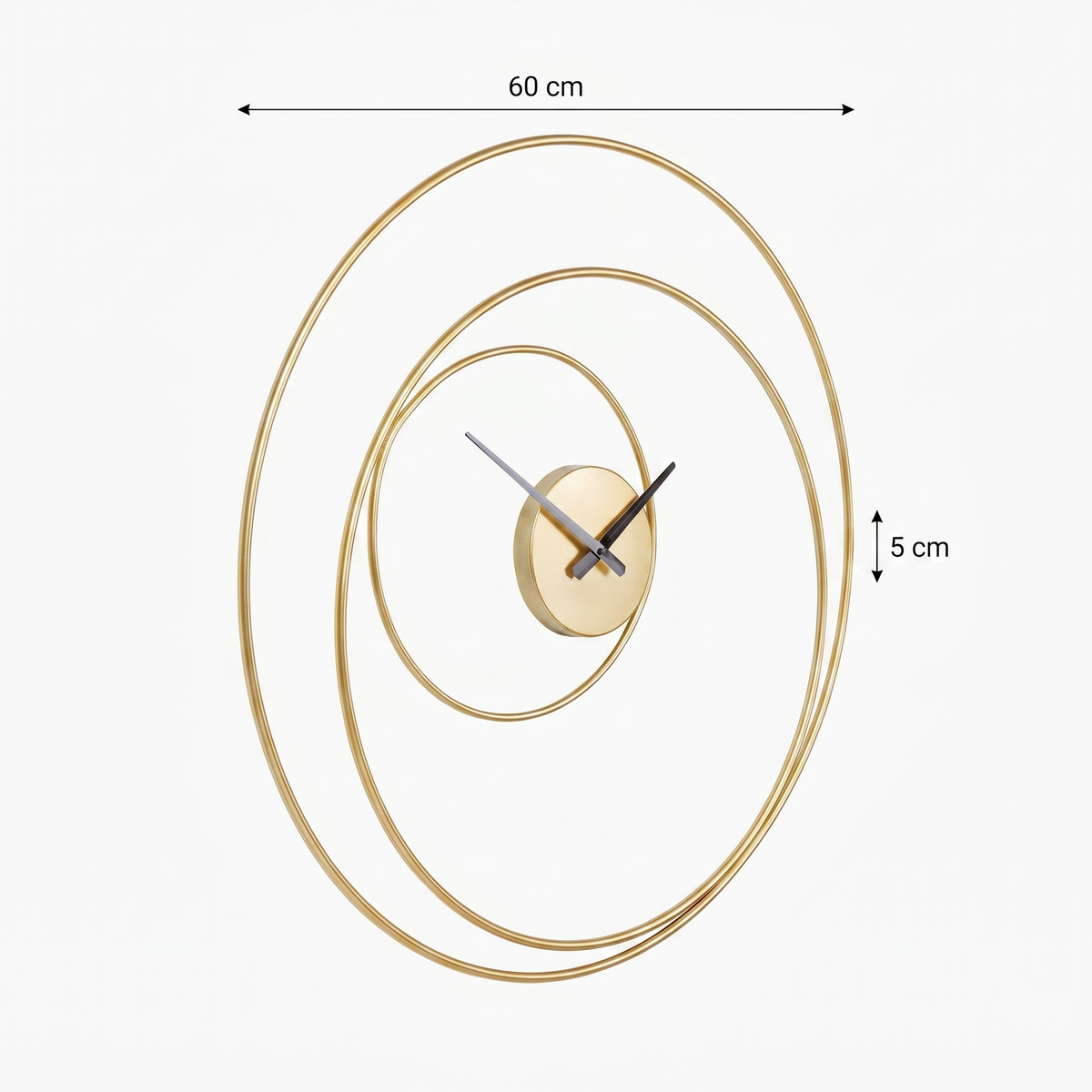 Grande horloge contemporaine dore