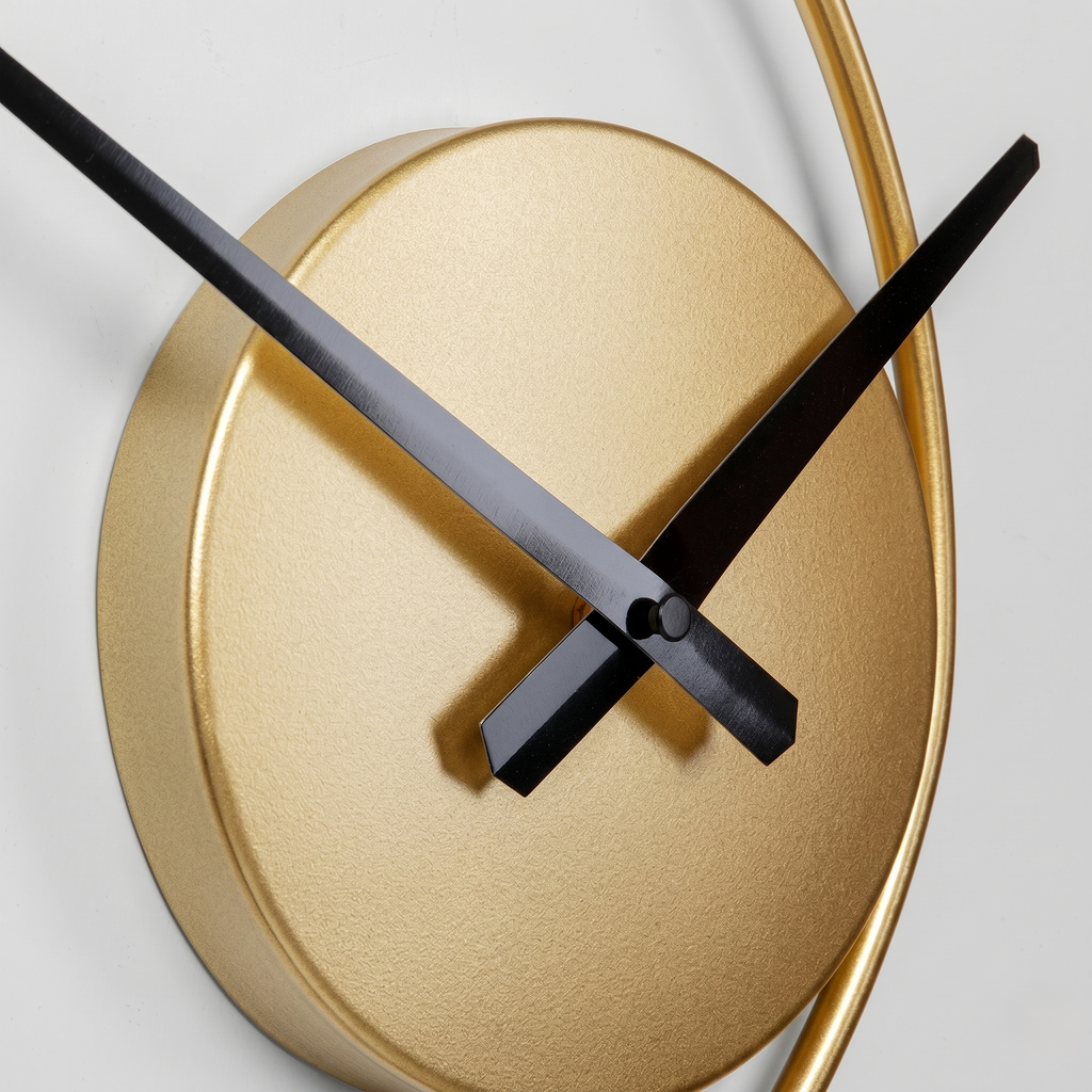 Grande horloge contemporaine dore