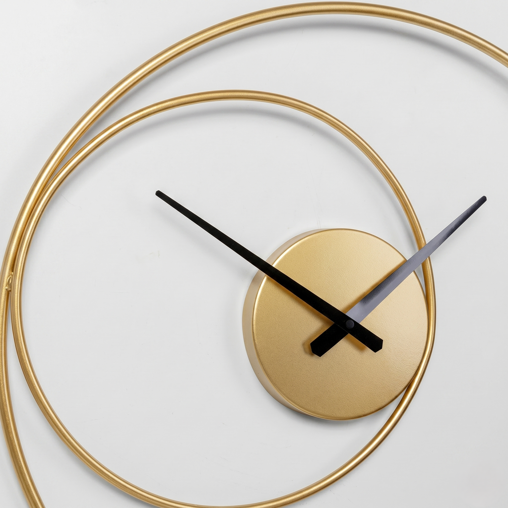 Grande horloge contemporaine dore