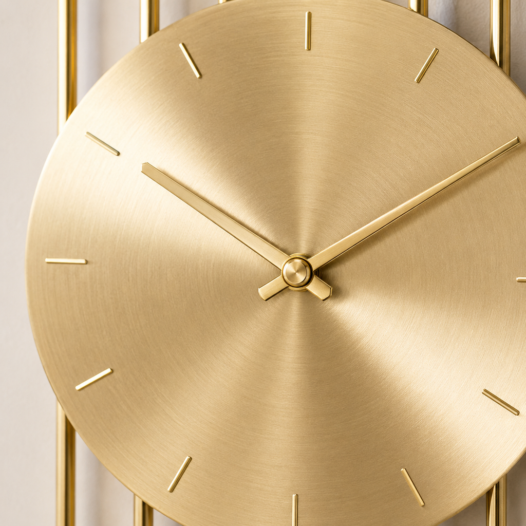 Grande horloge design doré