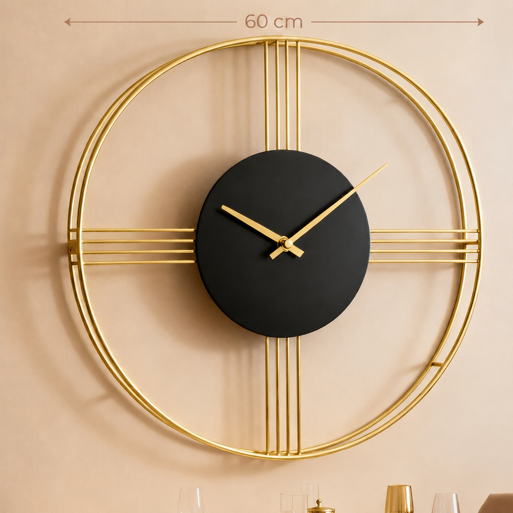 Grande horloge dorée