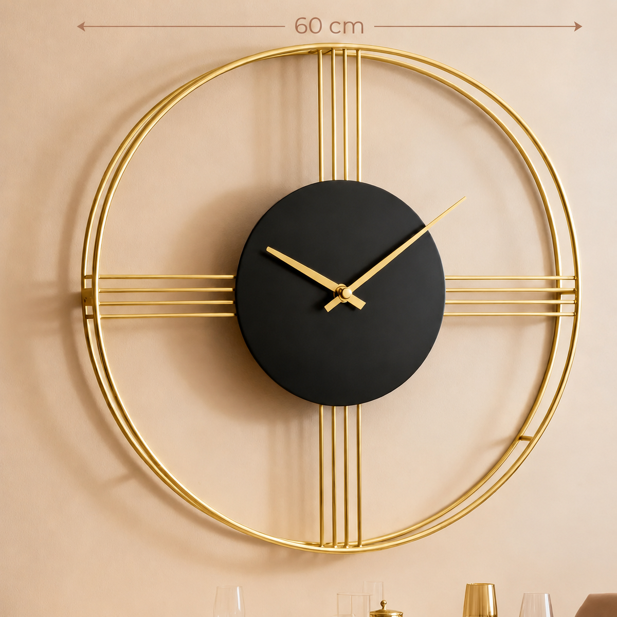Grande horloge dorée