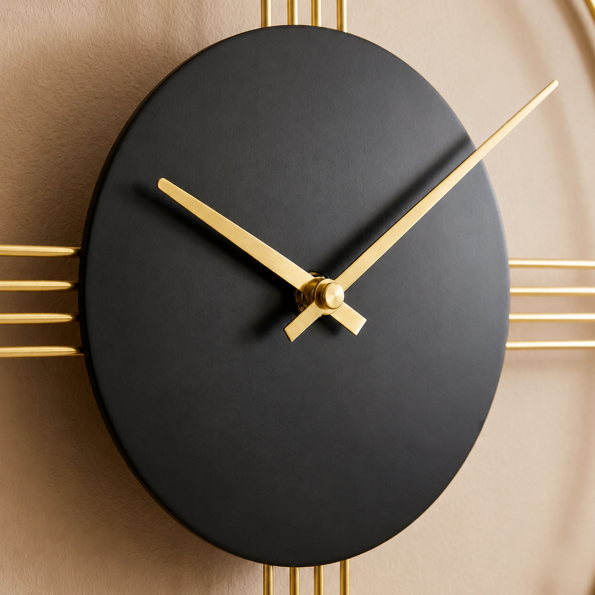 Grande horloge dorée