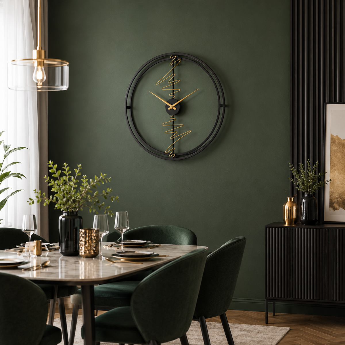 Grande horloge murale 60 cm design