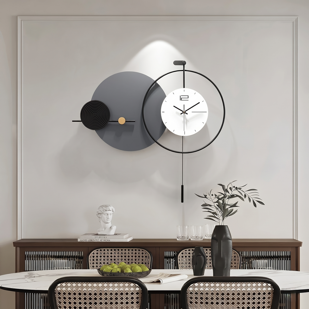 Grande horloge murale moderne