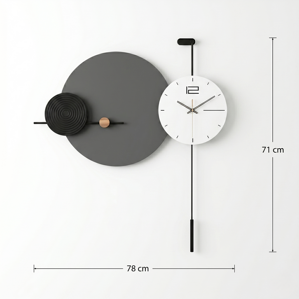 Grande horloge murale moderne