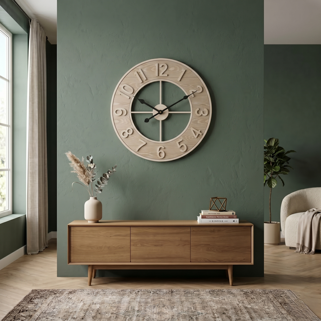 Grande horloge murale scandinave