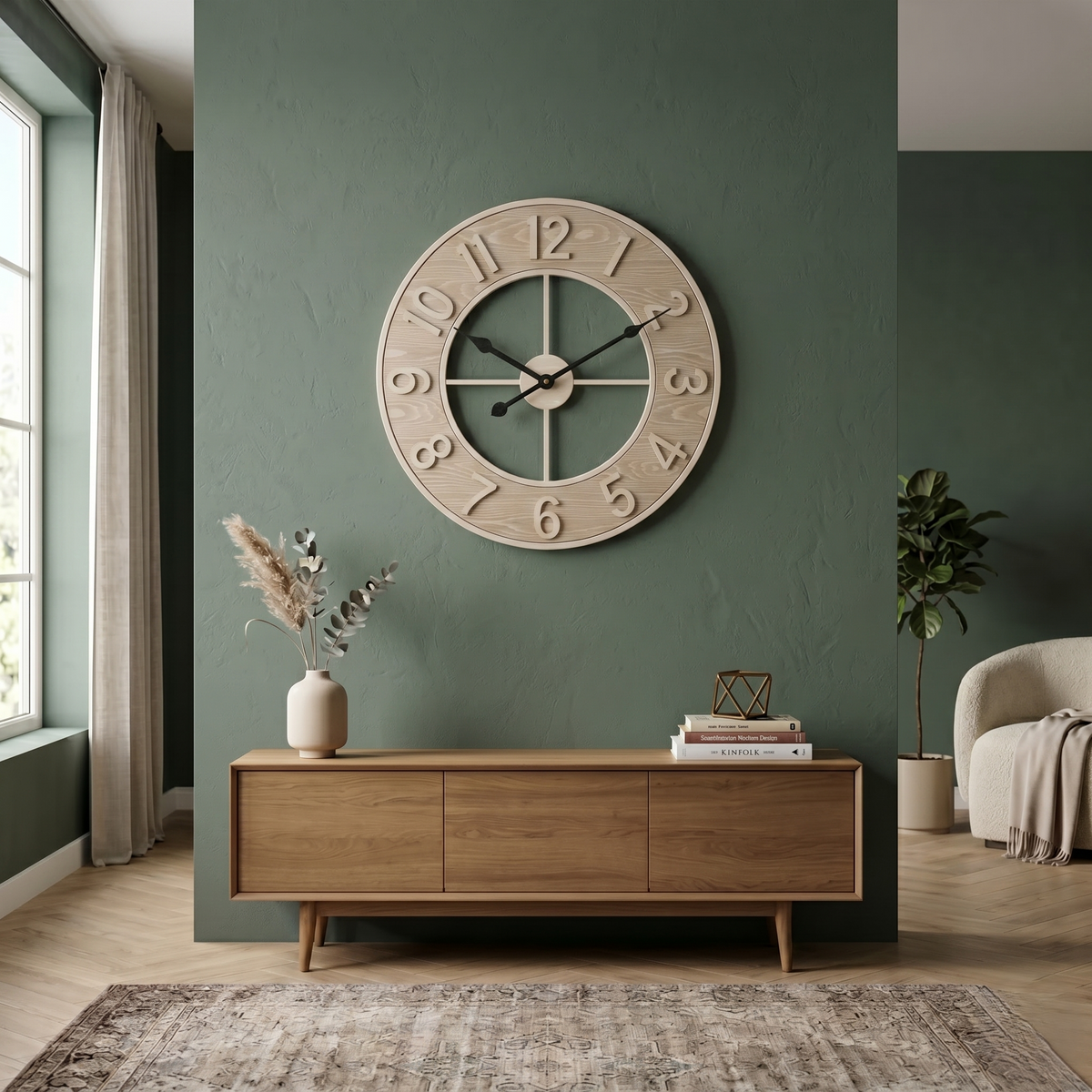 Grande horloge murale scandinave