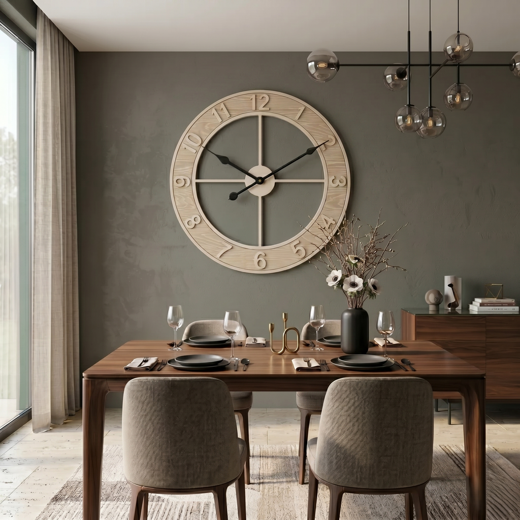 Grande horloge murale scandinave