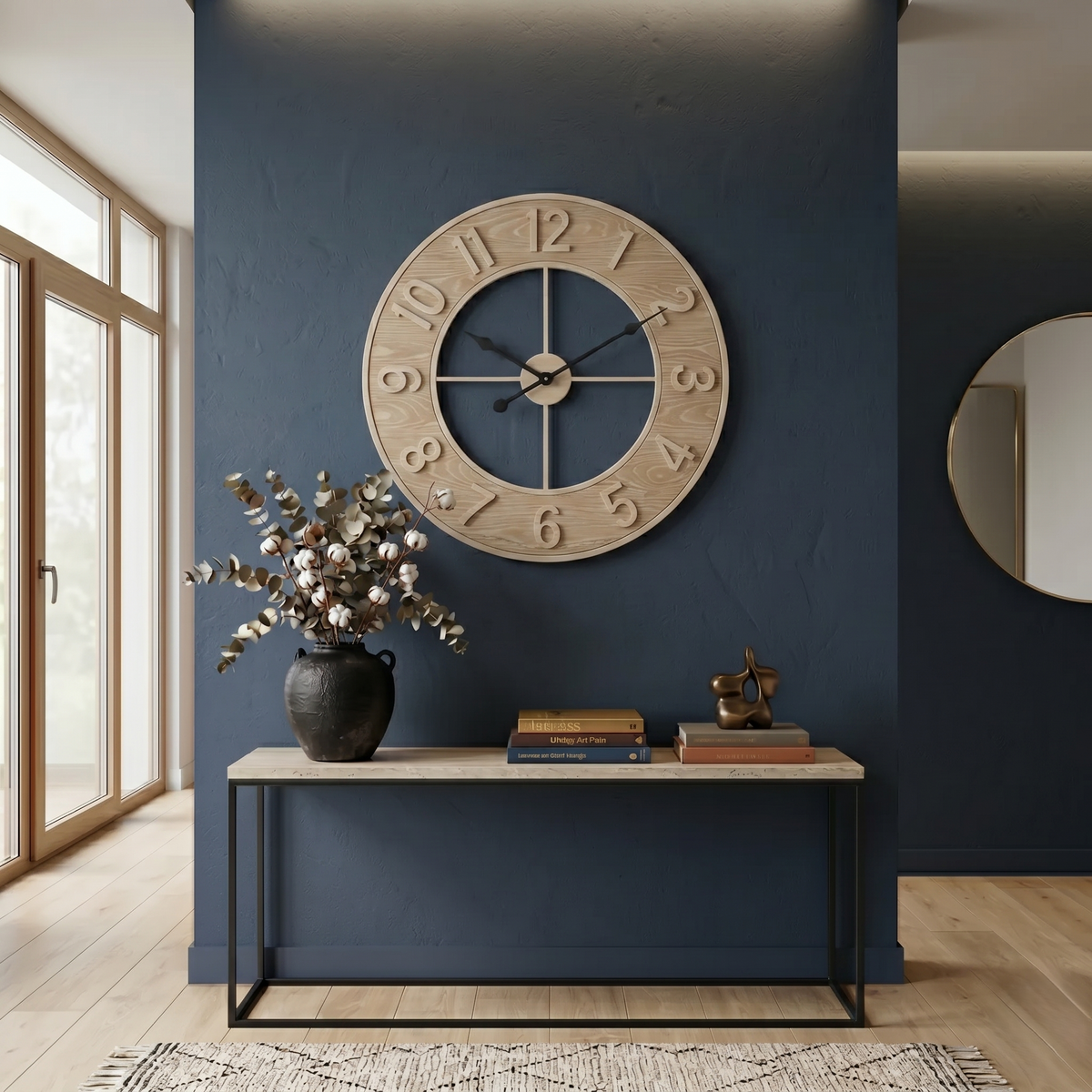 Grande horloge murale scandinave