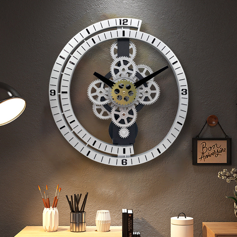 Grande horloge murale steampunk