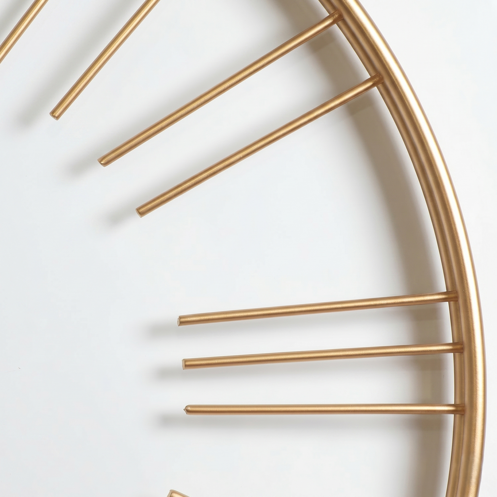 Grande horloge rouage doré