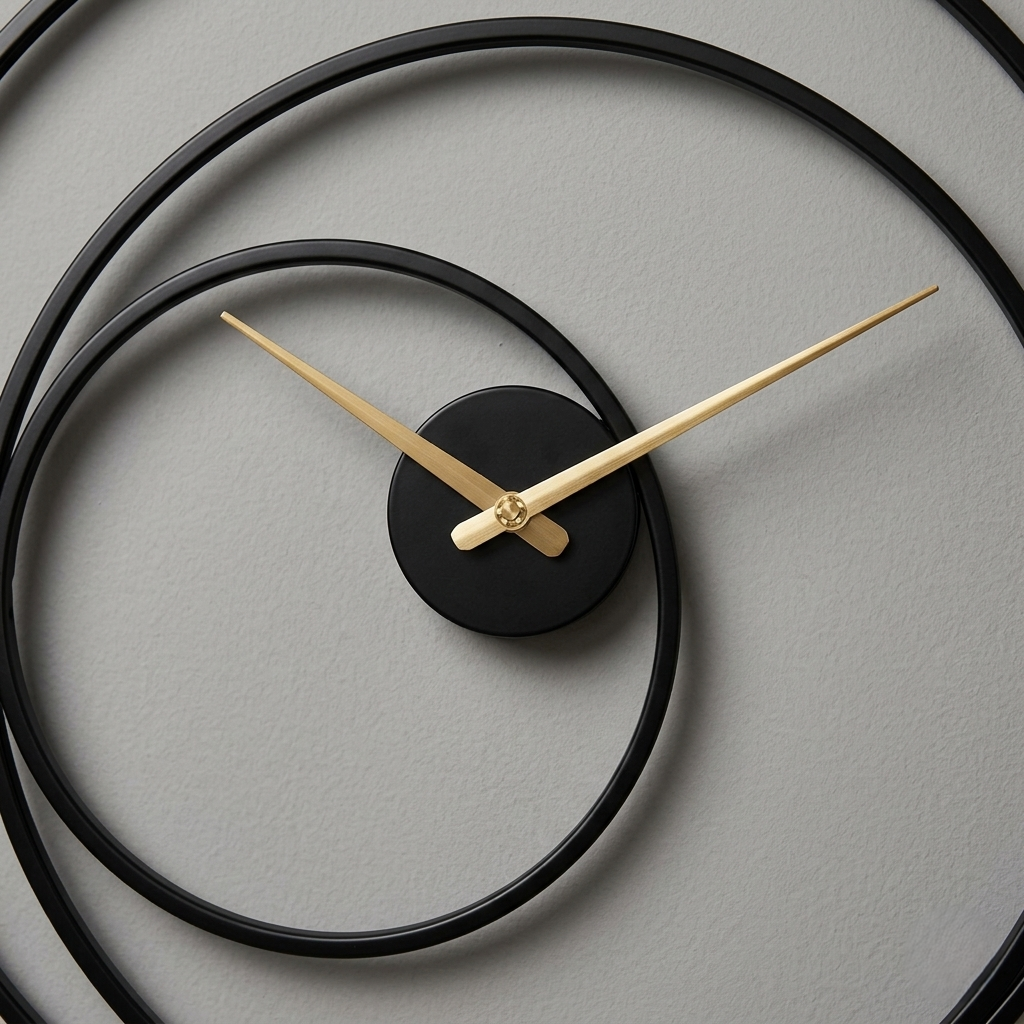 Grosse horloge murale style industriel