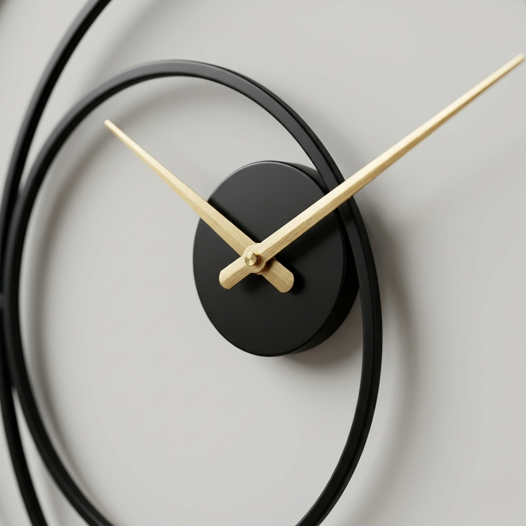 Grosse horloge murale style industriel