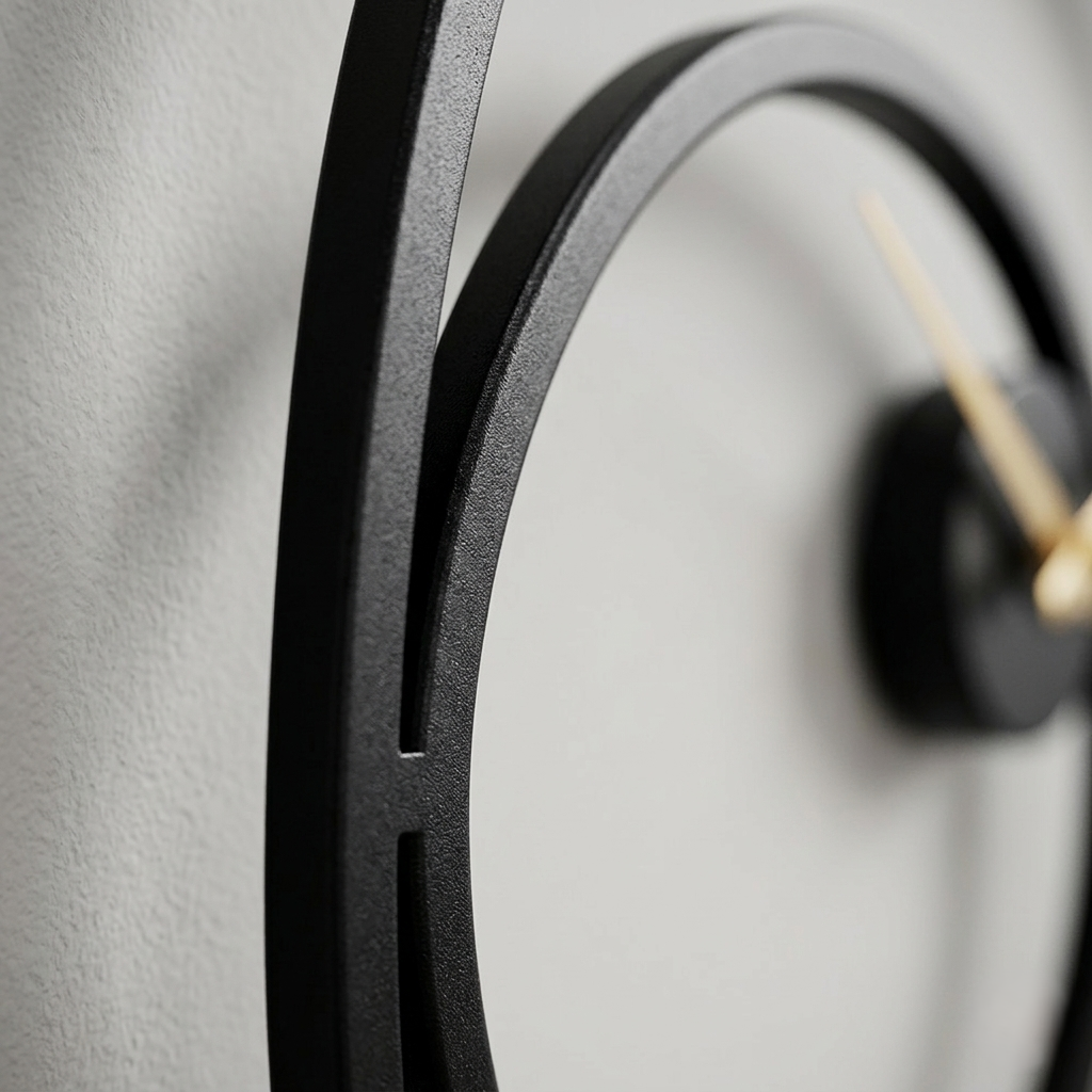 Grosse horloge murale style industriel