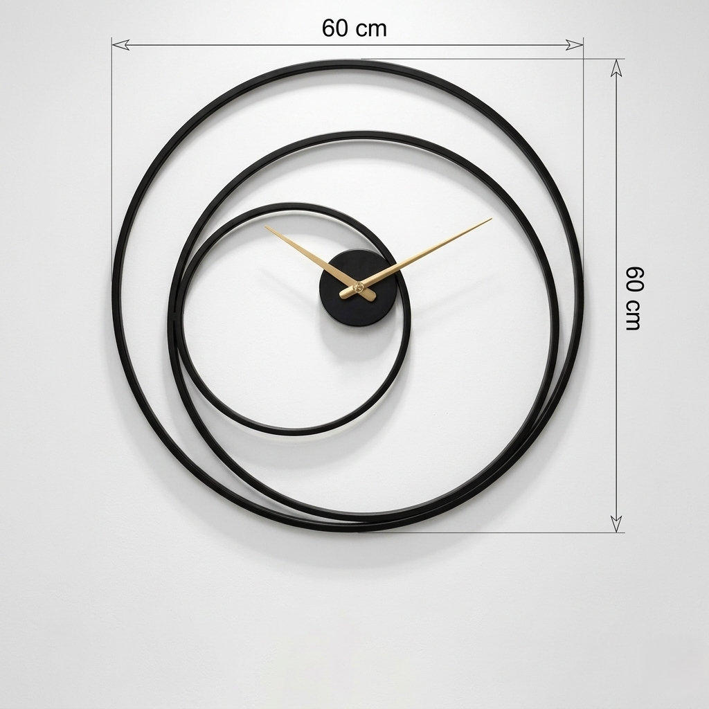Grosse horloge murale style industriel