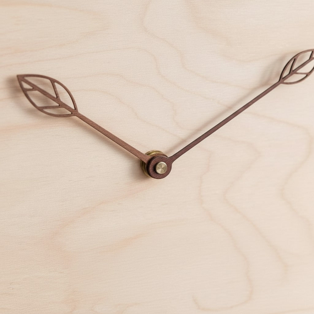 Horloge bois scandinave minimaliste