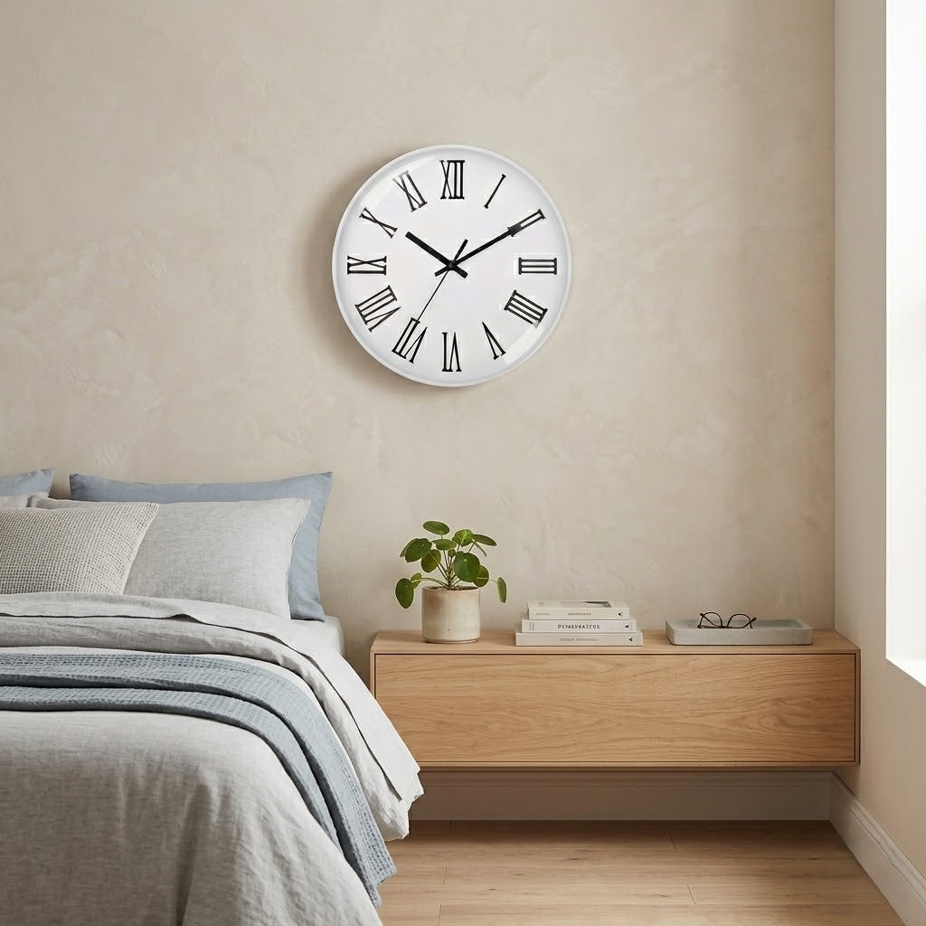 Horloge chiffre romain blanche