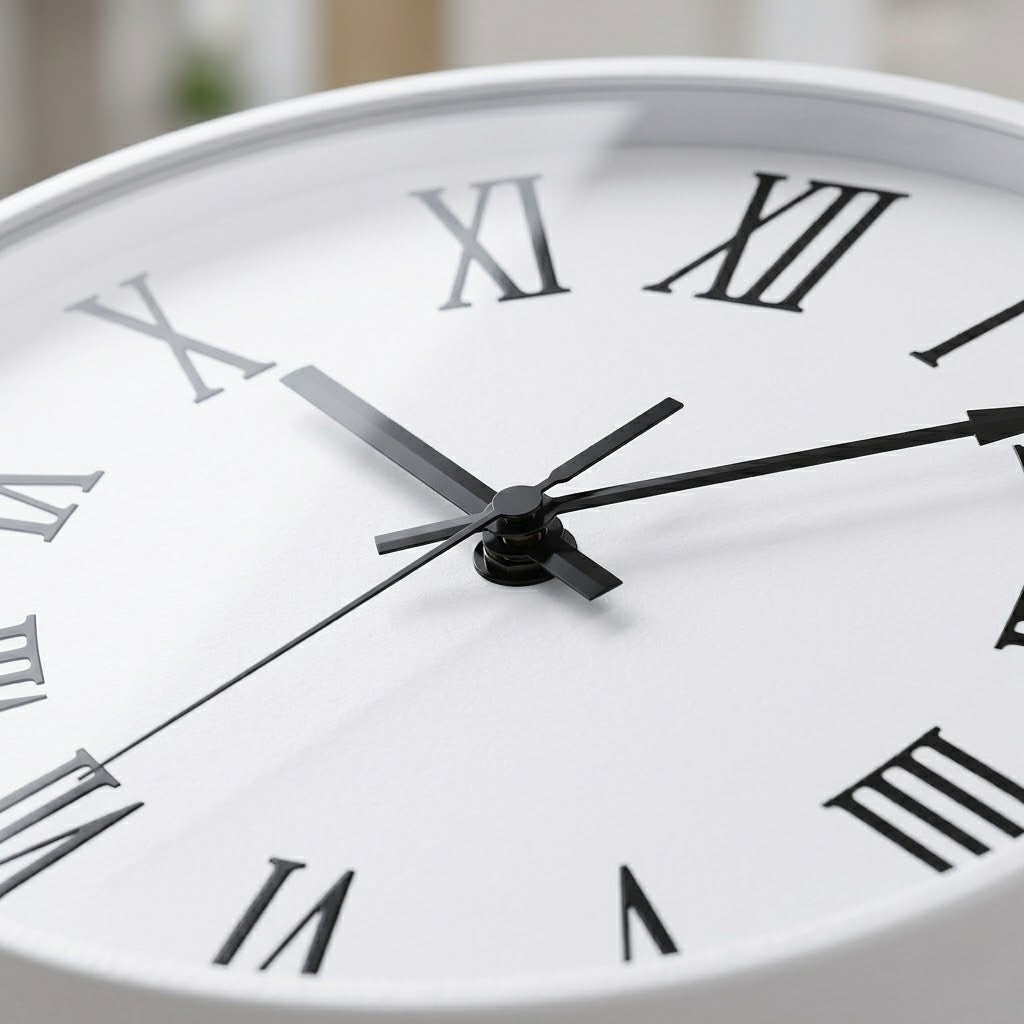 Horloge chiffre romain blanche