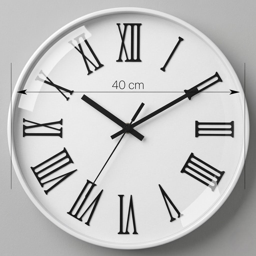 Horloge chiffre romain blanche