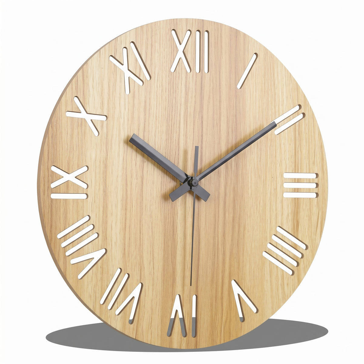 Horloge chiffre romain bois