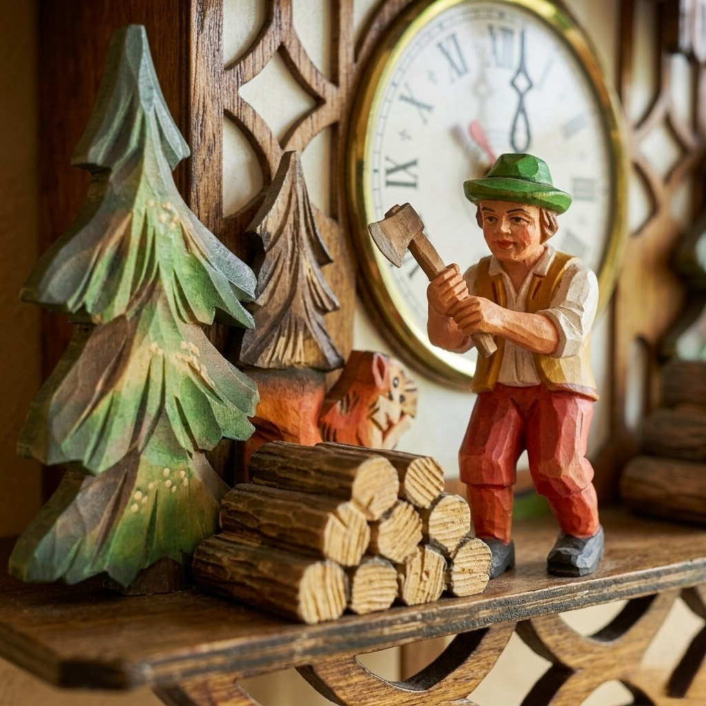 Horloge coucou bois
