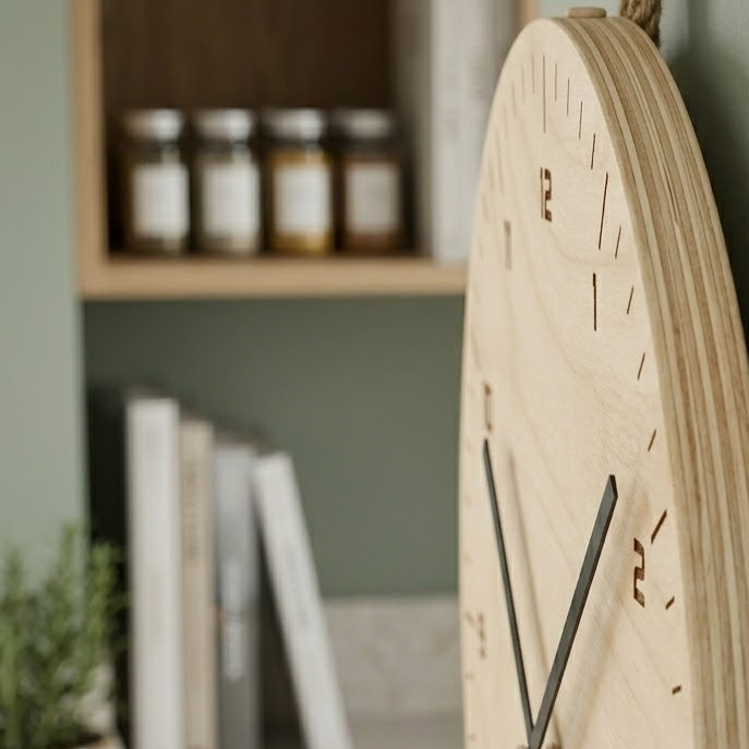 Horloge cuisine scandinave