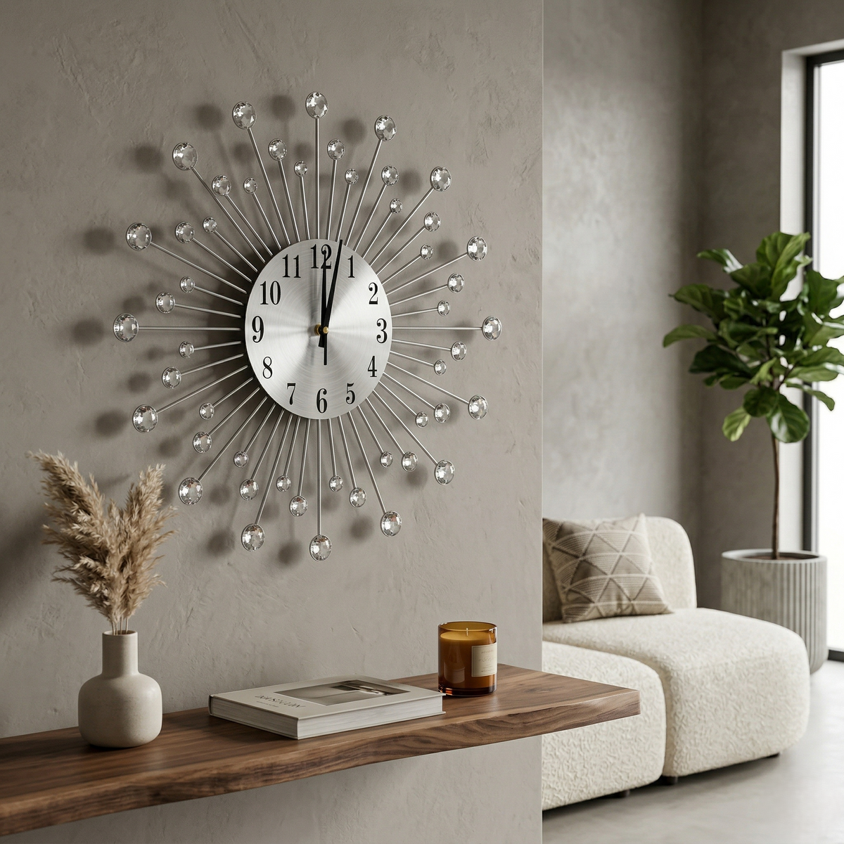 Horloge décorative en métal