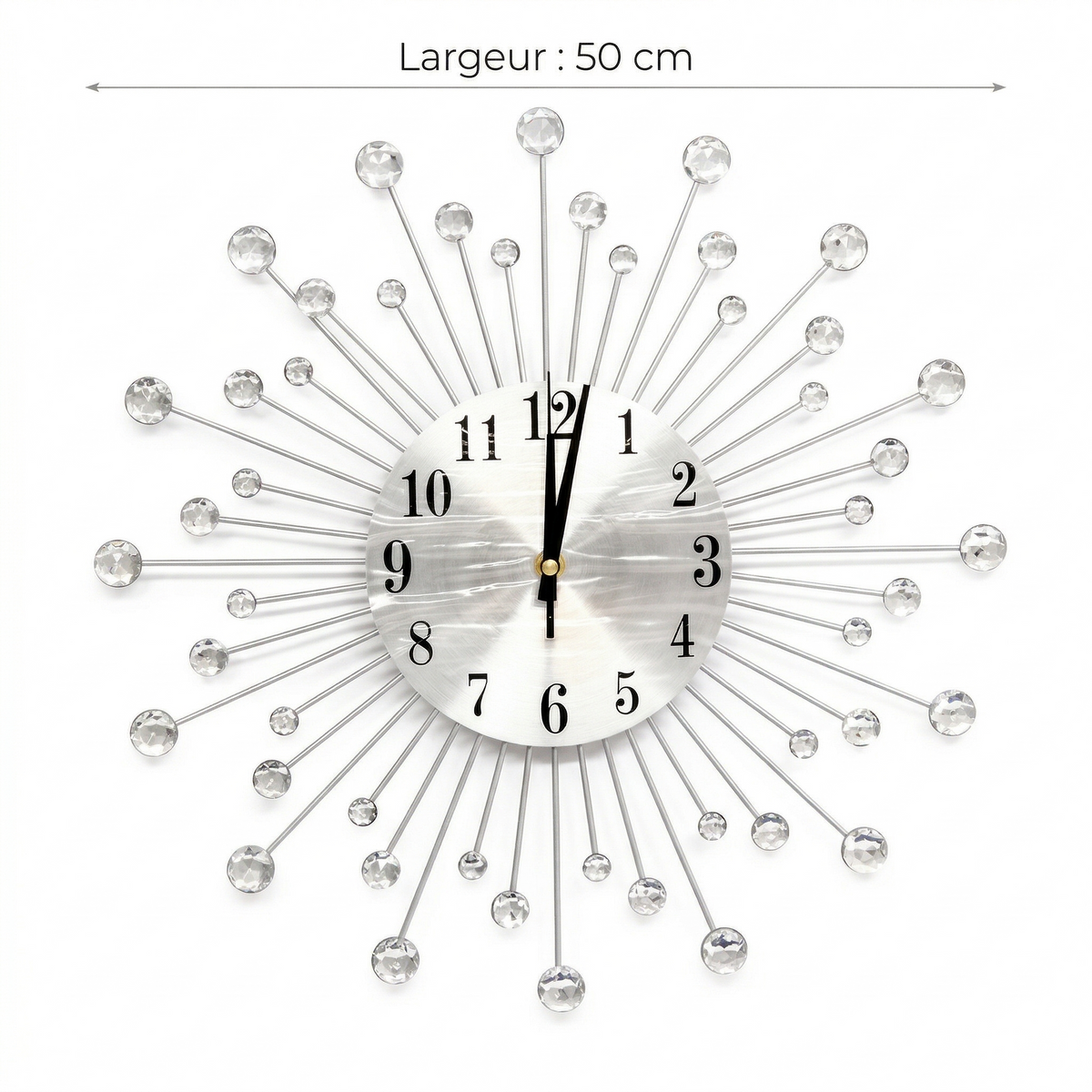 Horloge décorative en métal