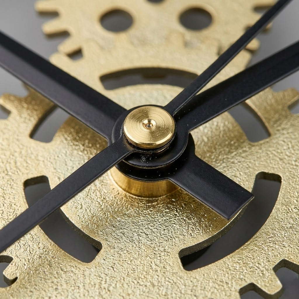 Horloge en métal chiffre romain
