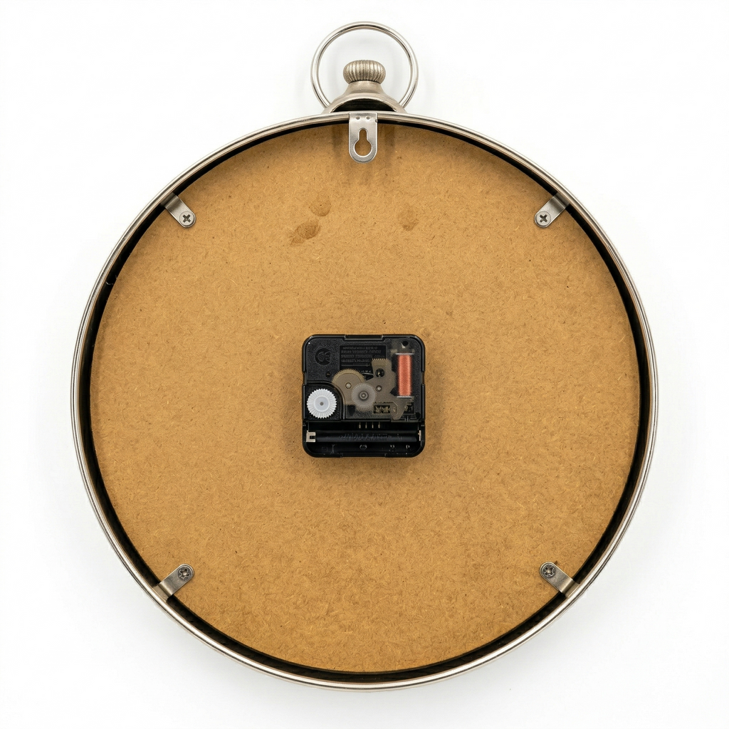 Horloge métal chiffres romains