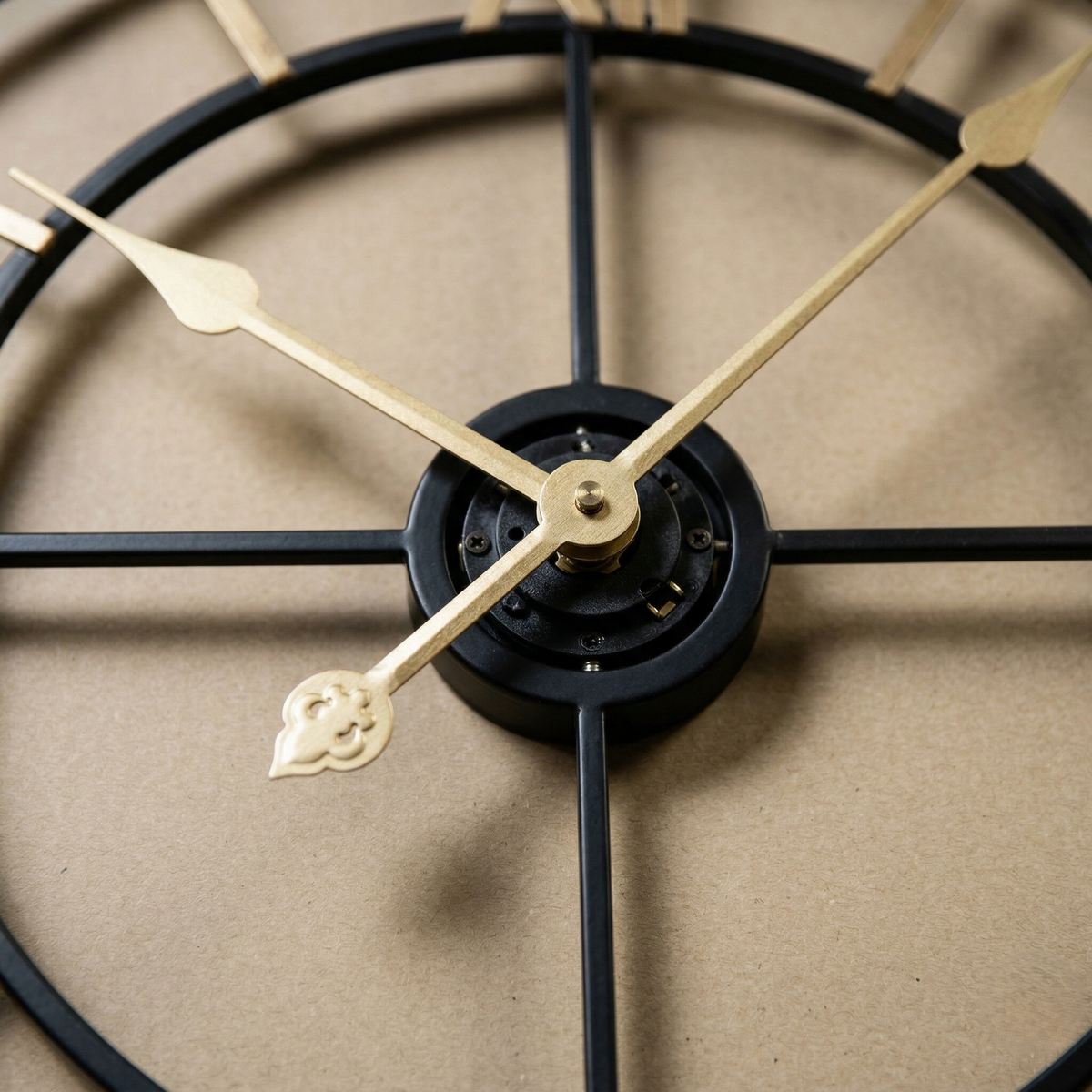 Horloge métal industriel
